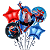 Balão Metalizado Homem Aranha Redondo E Personalizado 15 Un - Imagem 2