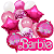 Balões Barbie Metalizado E Latex Personalizado Estrela 15 Un - Imagem 1