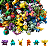 Set De 24 Bonecos Miniatura Pokemon Sortidos Pikachu 3,5cm - Imagem 1