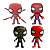Coleção 4 Bonecos Tipo Funko Figura Homem Aranha - Imagem 2
