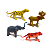 Mini Animais Safari Brinquedo Infantil Conjunto 12 Pç - Imagem 5
