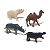 Mini Animais Safari Brinquedo Infantil Conjunto 12 Pç - Imagem 6