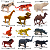 Mini Animais Safari Brinquedo Infantil Conjunto 12 Pç - Imagem 7