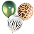 Balão Bexiga Latex Safari Estampa Animais Festa 16 Unidades - Imagem 4