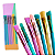 Kit 7 Pincel Maquiagem Make Profissional Colors - Imagem 1