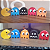 Kit Pac-Man e Fantasmas Decoração Geek Clássico Colecionáveis 5 Peças - Imagem 7