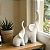 Enfeite 2 Estátua Elefantes Decoração de Mesa Ambiente Sala 15 e 11cm - Imagem 7