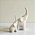 Enfeite 2 Estátua Elefantes Decoração de Mesa Ambiente Sala 15 e 11cm - Imagem 8