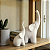 Enfeite 2 Estátua Elefantes Decoração Ambiente Sala 15e11cm - Imagem 4