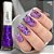 Esmalte Glitter Zurique Rosa Azul Longa Duração 5Free 8ml Hits - Imagem 5