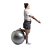 Bola de Pilates Kestal Cinza 65cm - Imagem 2
