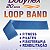 Faixa Elástica Circular Loop Band Leve Azul Bodyflex - Imagem 2
