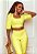 Conjunto Cropped e Calça Amarelo Perfect Way - Imagem 2