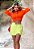 Camisa Cropped Laranja Neon Perfect Way - Imagem 2