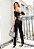 Conjunto Cropped e Calça c/  Detalhes Preto Perfect Way - Imagem 3