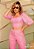 Conjunto Cropped + Calça Pink  Perfect Way - Imagem 2