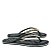 Chinelo Flip Flop Corrente Dourado Preto Verniz Santa Lolla - Imagem 2