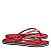 Chinelo Flip Flop Corrente Dourado Vermelho Verniz Santa Lolla - Imagem 2