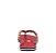 Chinelo Flip Flop Corrente Dourado Vermelho Verniz Santa Lolla - Imagem 3