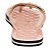 Chinelo Flip Flop Corrente Dourado Baby Pink  Verniz Santa Lolla - Imagem 3