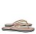 Chinelo Flip Flop Corrente Dourado Bege Verniz Santa Lolla - Imagem 2
