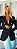Blazer Silvie Tweed Preto Splash - Imagem 1