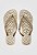 Chinelo Flip Flop Matelassê Dourado Santa Lolla - Imagem 2