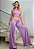 Conjunto De Cropped + Calça Pantalona Lilas - Imagem 1
