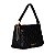 Bolsa Grande Corrente Ajustável Preto Couro Luiza Barcelos - Imagem 2