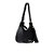 Luiza Barcelos - Bolsa Meia Lua Preta Couro - Imagem 2