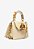 Schutz - Bolsa Tricolo Pequena Believe Croco Creme - Imagem 4