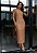 Perfect Way - Vestido Maxi Midi Tricô Caramelo - Imagem 1