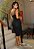 Perfect Way  - Vestido Trico Preto Com Decote - Imagem 2