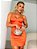 Blitz Closet - Vestido Cetim Laranja - Imagem 1