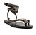 Schutz - Sandália Rasteira Snake Couro Preto - Imagem 2