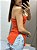 Roma - Blusa Canelada Laranja - Imagem 2