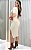 Dondoka -  Vestido Canelado Bege - Imagem 1