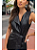 Flor Linda - Vestido Midi Couro Preto - Imagem 3