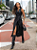 Flor Linda - Vestido Midi Couro Preto - Imagem 2