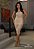 Perfect Way - Vestido Bege c/ Dourado - Imagem 1
