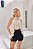 Rosa Branca  - Short Linho Preto - Imagem 3