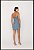 Onça Preta - Vestido Chapado Jeans Strass - Imagem 2