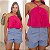 Rosa Branca  - Short Linho Azul Claro - Imagem 3