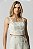 Murau - Cropped Sarja Stripe Bege - Imagem 1