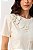 Flor Linda - Blusa De Malha Off White - Imagem 1