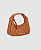 Luiza Barcelos - Bolsa Hobo Grease Caramelo - Imagem 2