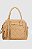 Luiza Barcelos - Bolsa Matelassê Couro Bege - Imagem 1