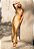 Perfect Way - Vestido Maxi Midi Feminino Dourado - Imagem 1