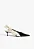 Schutz - Scarpin Lior Bow Mid Couro Preto e Branco - Imagem 1