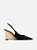 Arezzo - Scarpin Slingback Preto / Dourado - Imagem 3